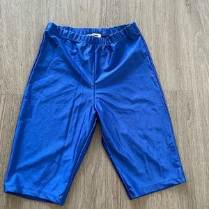 Cobalt Blue Biker Shorts